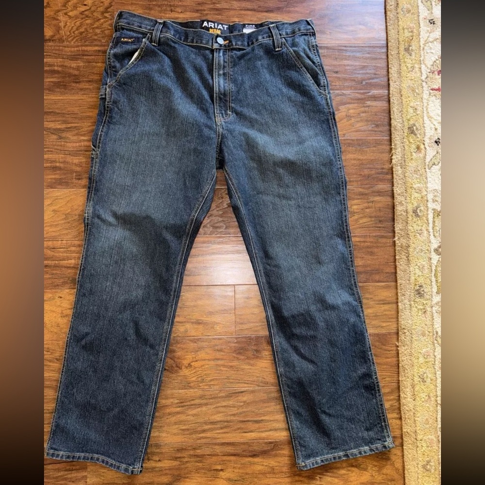 ariat mens rebar m4 low rise boot cut denim jeans 40X32